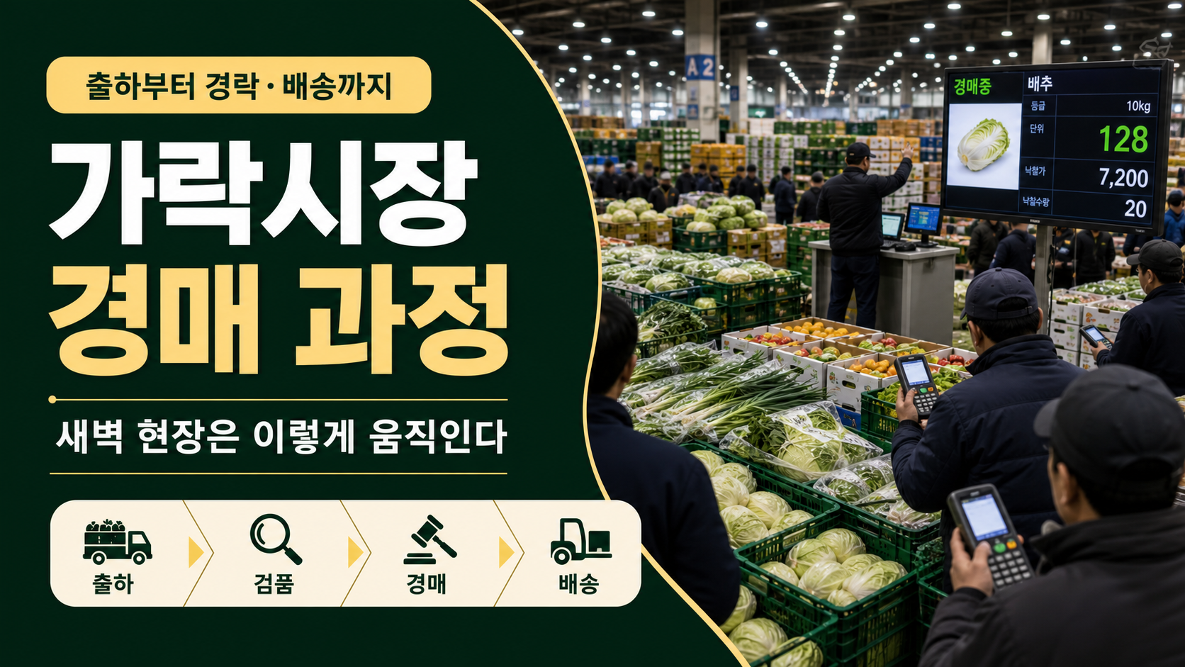 가락시장 경매는 어떻게 진행될까? 새벽 경매 현장 실무 해설