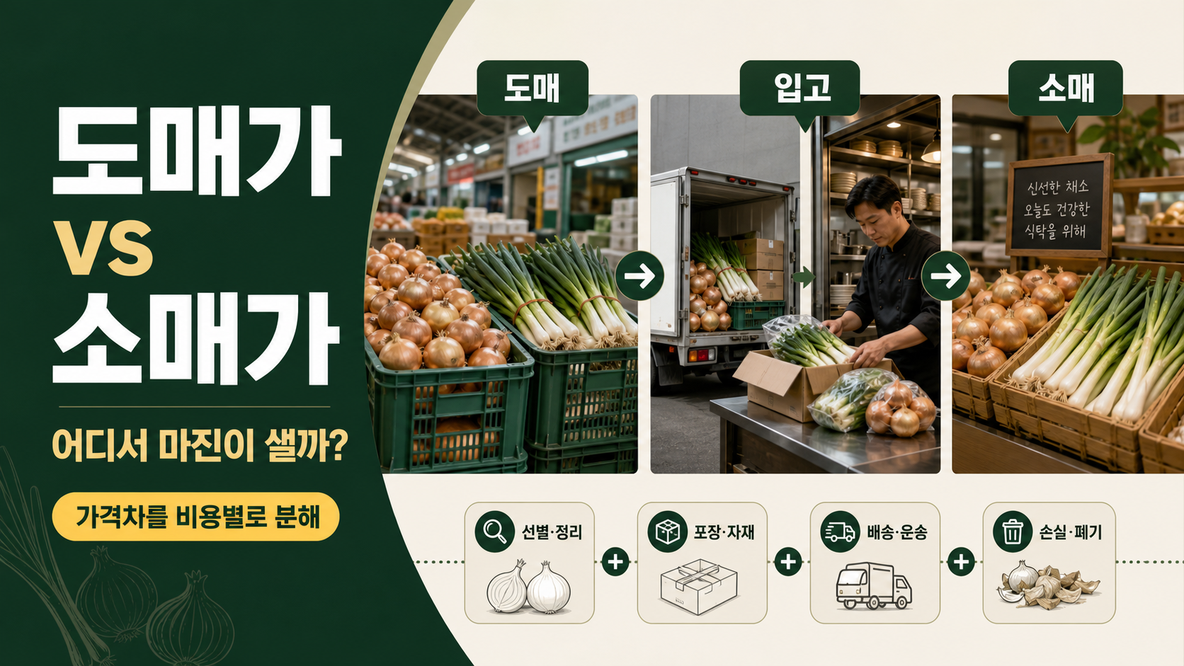 도매가 vs 소매가 차이—어디서 식자재 마진이 새는지 확인하는 법