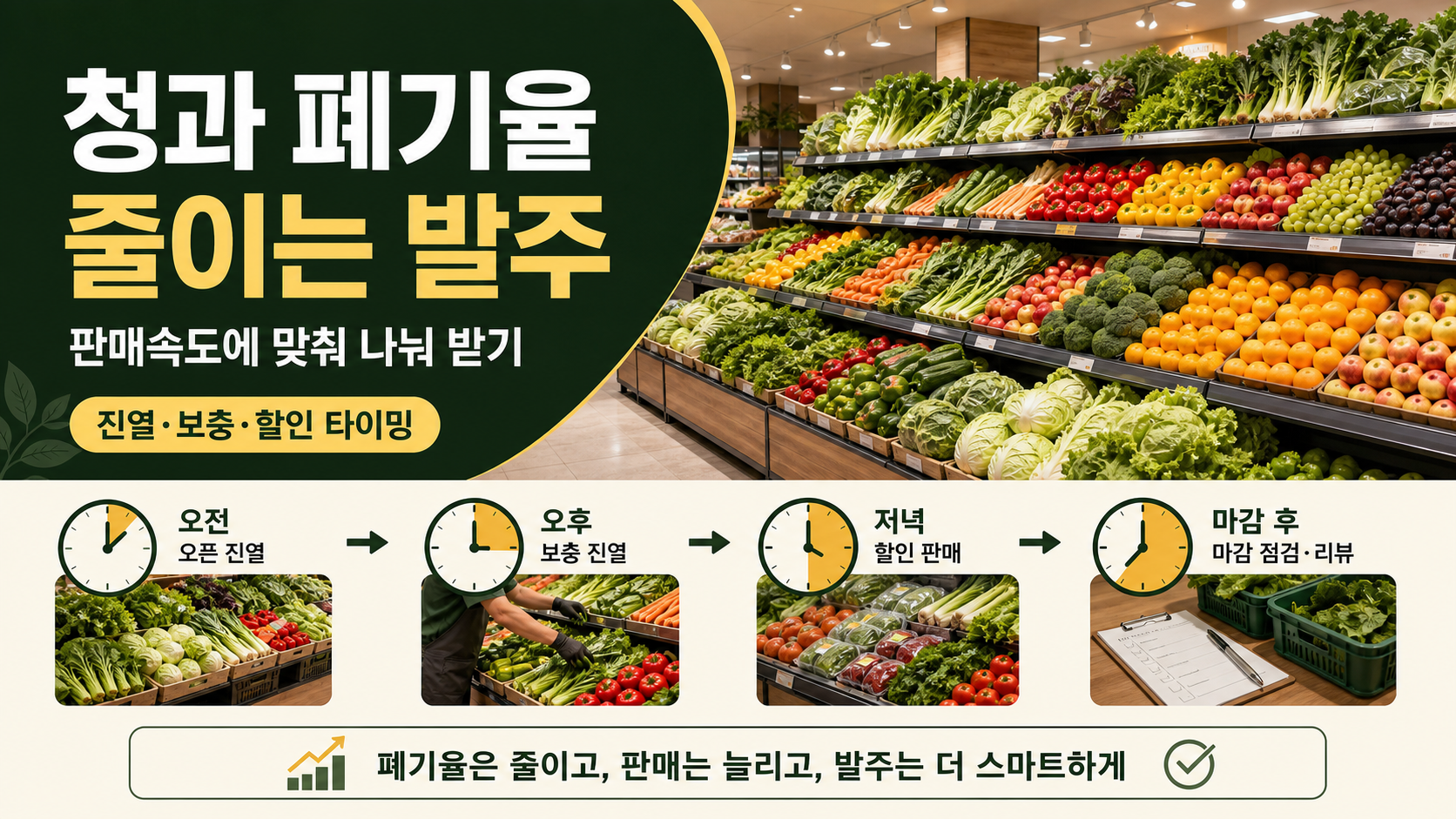 # 마트 청과 코너, 폐기율 줄이는 발주 타이밍 잡는 법