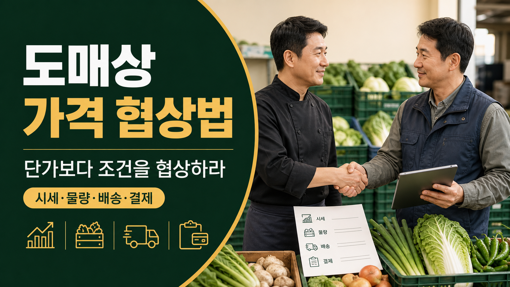 거래처 도매상과 가격 협상할 때 알아야 할 것들