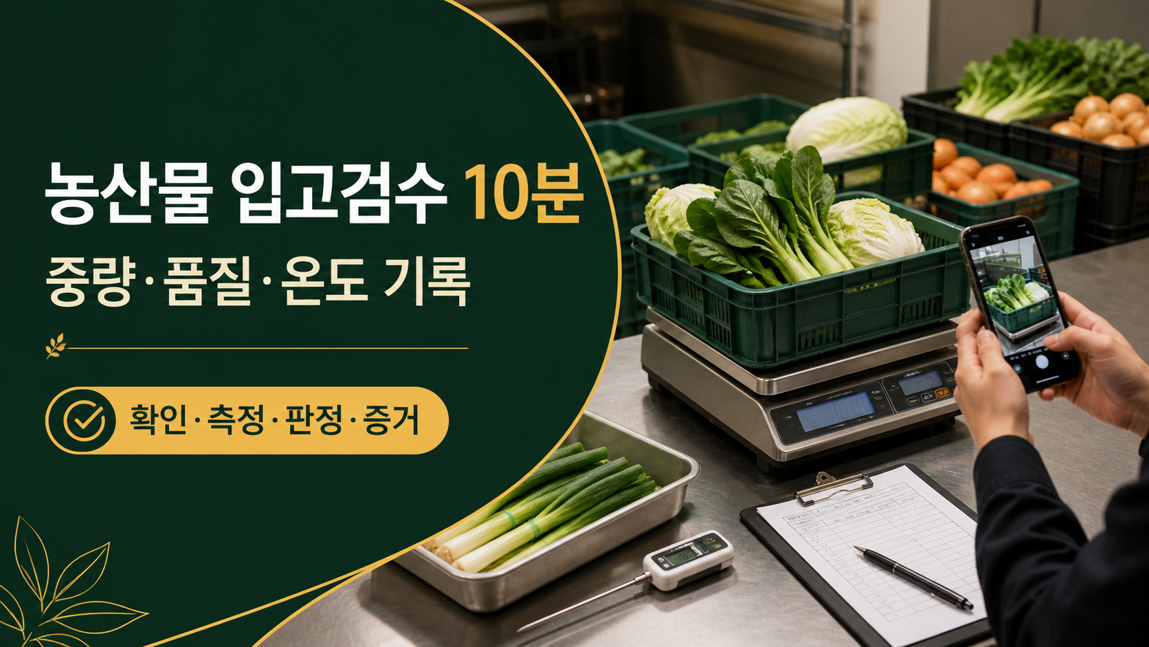 # 농산물 입고검수 체크리스트—10분 안에 중량·품질·온도를 기록하는 법